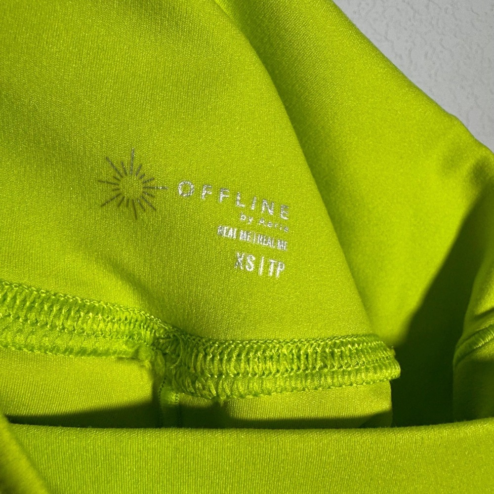 Offline By Aerie | Neon Green Athletic Skirt Built In Shorts | Womens XS - Picture 3 of 4